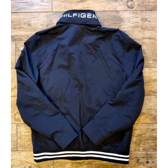 Tommy Hilfiger Men's Performance Hooded Jacket Size Large Black - Picture 2 of 12